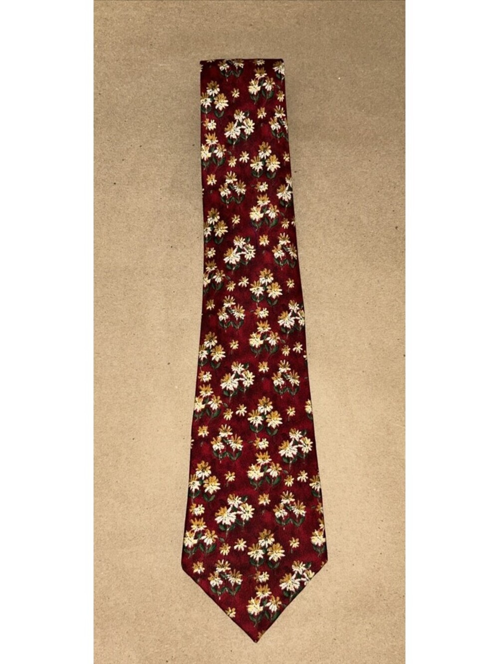 LIBERTY Red Floral Men’s Silk Tie Made In England